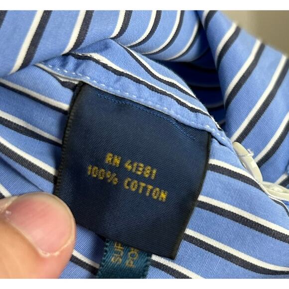 Vtg Polo Ralph Lauren Striped Button Down SIZE 6 French Front Preppy Academia - Picture 5 of 12